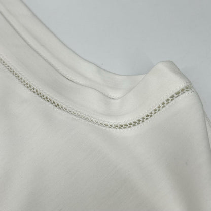 Theory セオリー 25SS 01-5201011 ホワイト レーヨン混 Interlock Knit 2 Muscle Tee トップス