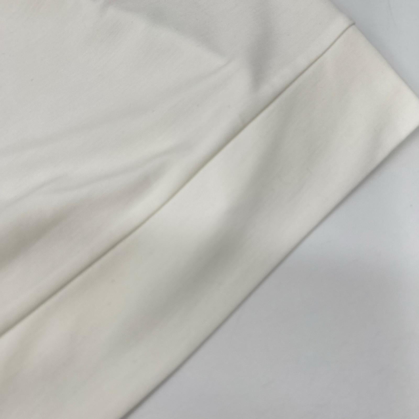 Theory セオリー 25SS 01-5201011 ホワイト レーヨン混 Interlock Knit 2 Muscle Tee トップス