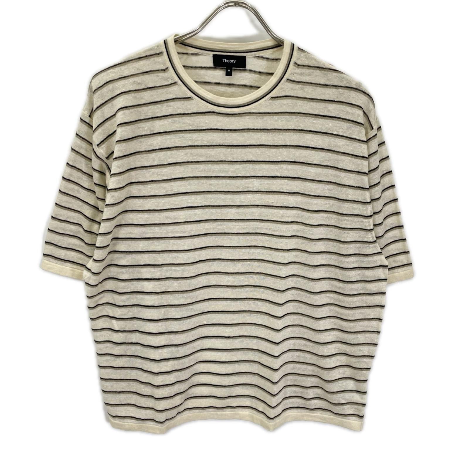 Theory セオリー 25SS 01-5101701 ベージュ リネン混 Neo Sag Harbor Boyfriend Tee トップス