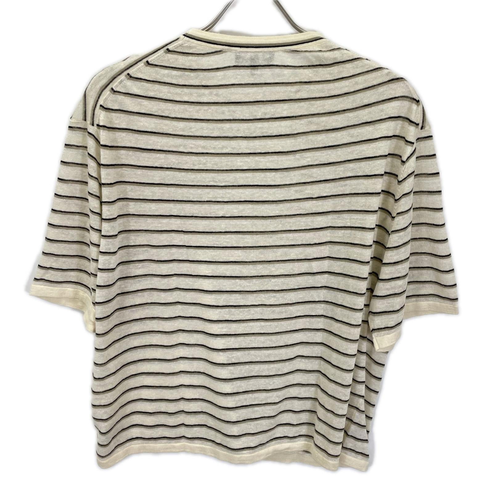 Theory セオリー 25SS 01-5101701 ベージュ リネン混 Neo Sag Harbor Boyfriend Tee トップス