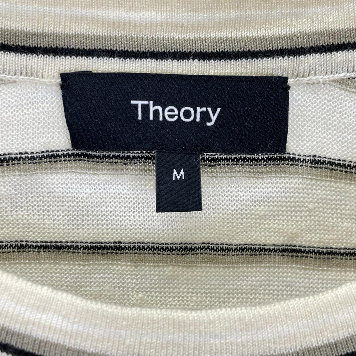 Theory セオリー 25SS 01-5101701 ベージュ リネン混 Neo Sag Harbor Boyfriend Tee トップス