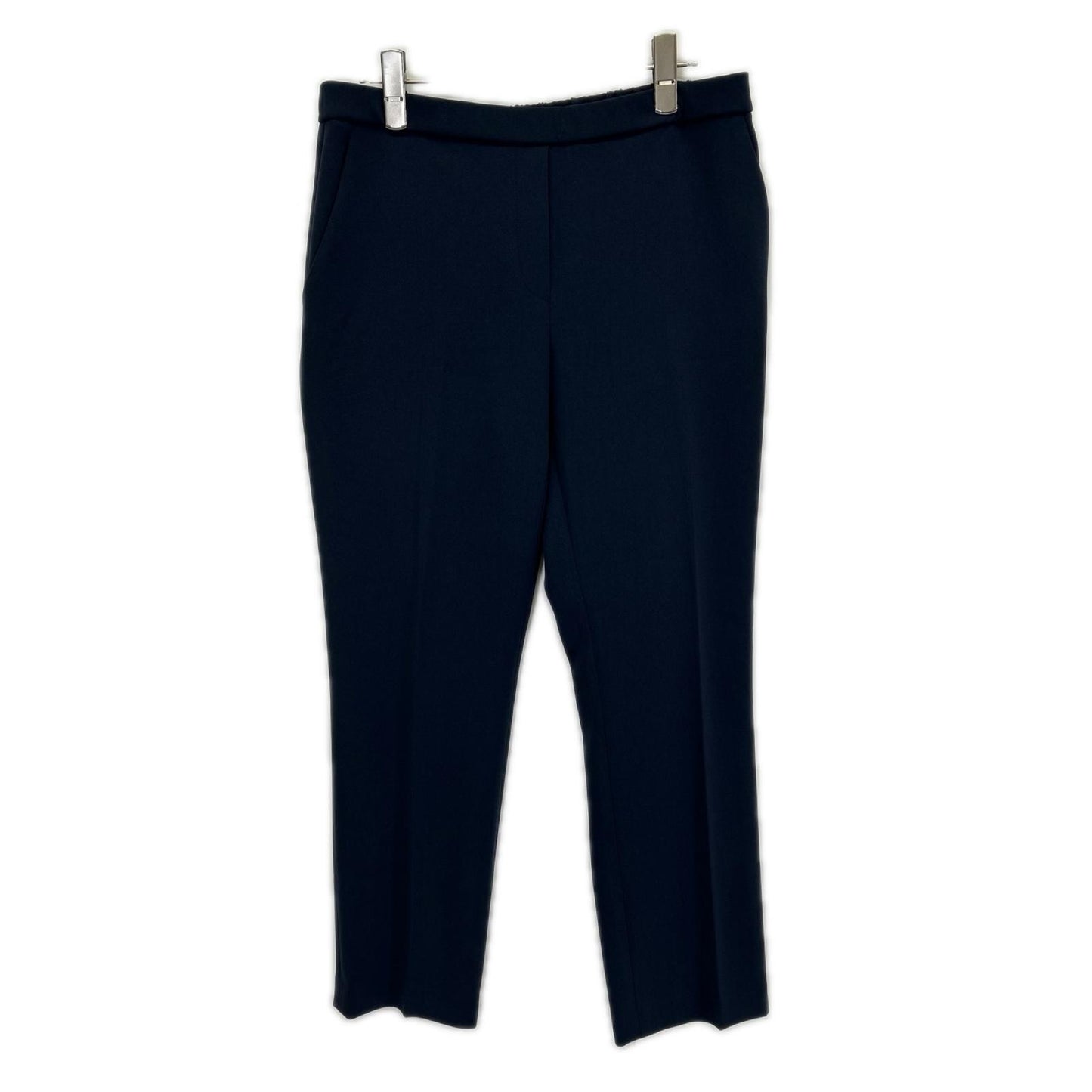 Theory セオリー 25AW 01-5306400 ネイビー トリアセテート混 センタープレス スリムプルオンパンツ ボトムス
