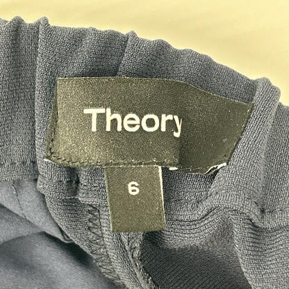 Theory セオリー 25AW 01-5306400 ネイビー トリアセテート混 センタープレス スリムプルオンパンツ ボトムス