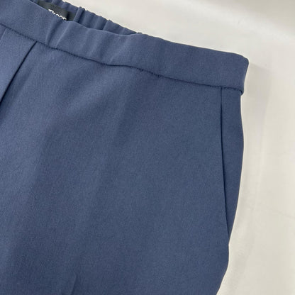 Theory セオリー 25AW 01-5306400 ネイビー トリアセテート混 センタープレス スリムプルオンパンツ ボトムス