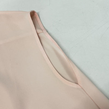 theory luxe セオリーリュクス 25SS 03-5208242 ピンク ポリエステル Marvine Lina Blouse/バンドカラー スリーブレスブラウス トップス