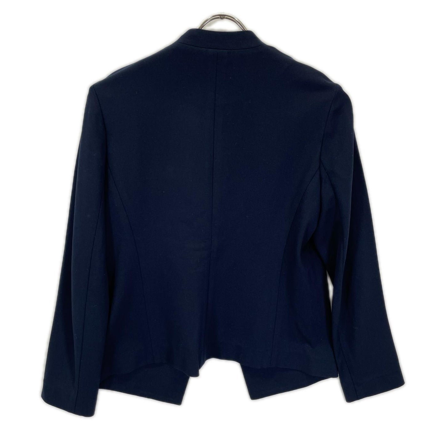 theory luxe セオリーリュクス 03-7104045 ネイビー レーヨン混 ボタンレス ジャージーテーラードジャケット ジャケット