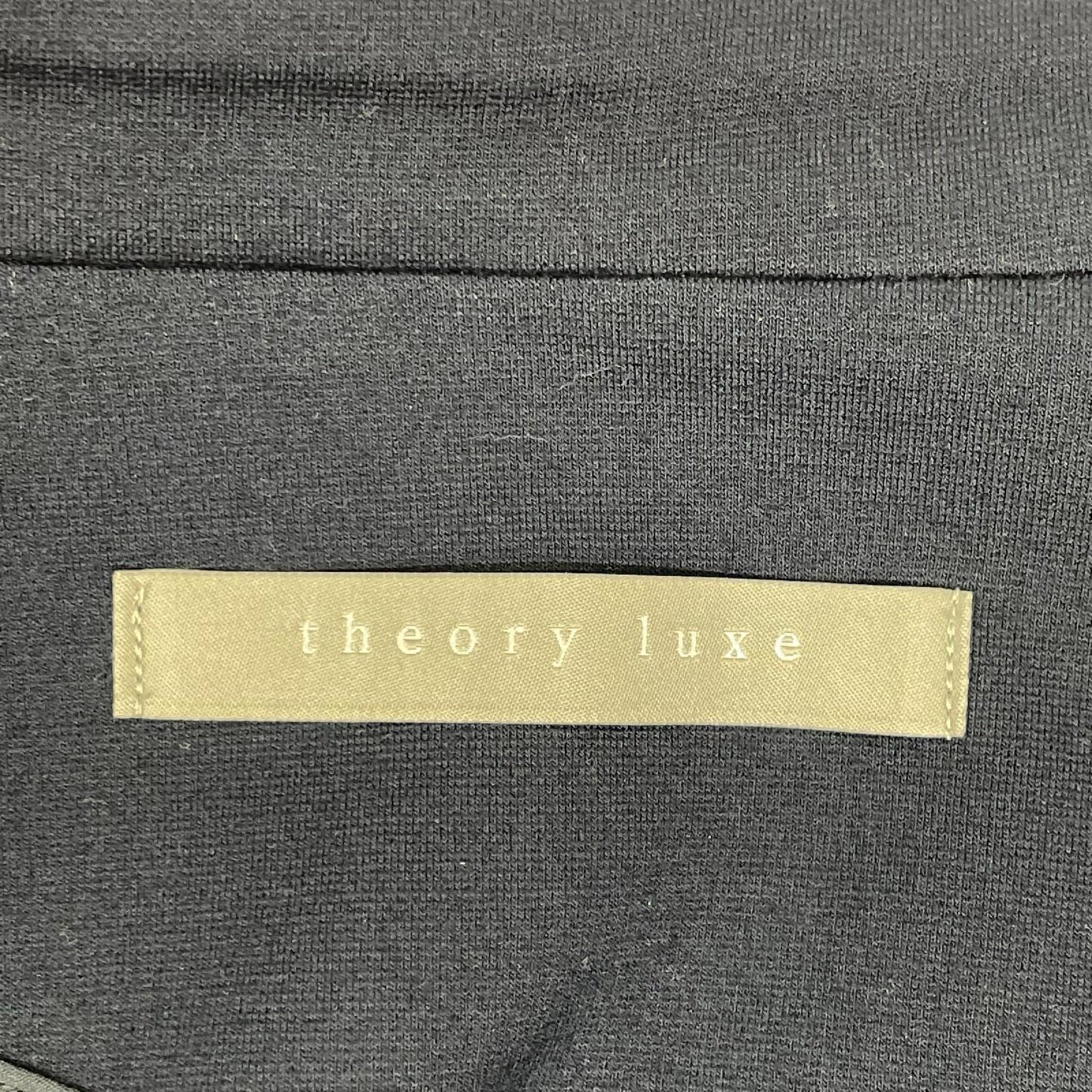 theory luxe セオリーリュクス 03-7104045 ネイビー レーヨン混 ボタンレス ジャージーテーラードジャケット ジャケット