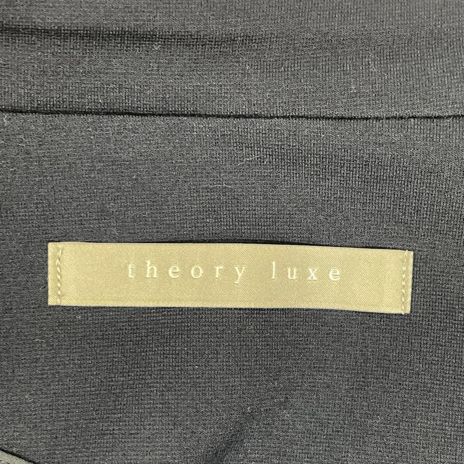 theory luxe セオリーリュクス 03-7104045 ネイビー レーヨン混 ボタンレス ジャージーテーラードジャケット ジャケット