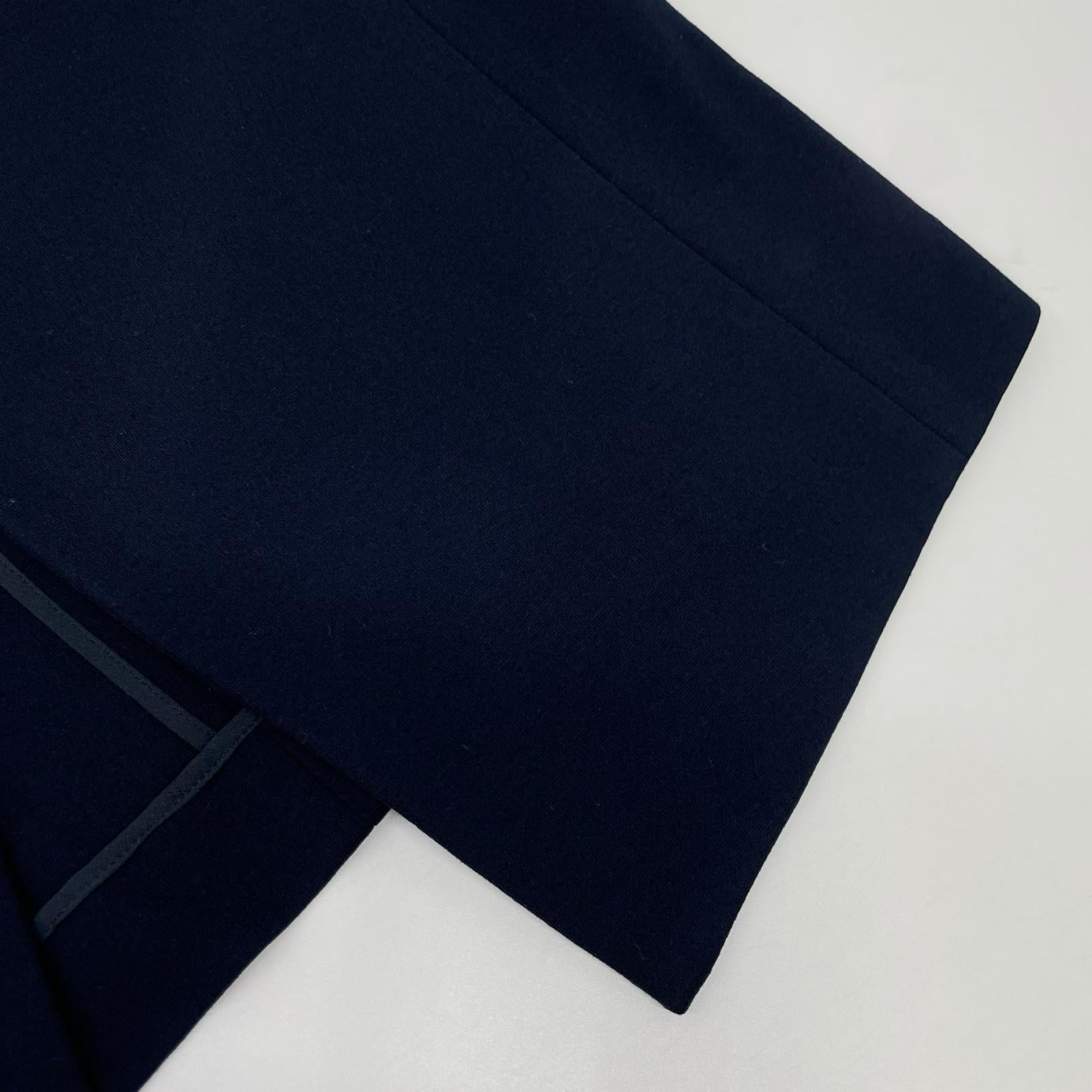 theory luxe セオリーリュクス 03-7104045 ネイビー レーヨン混 ボタンレス ジャージーテーラードジャケット ジャケット