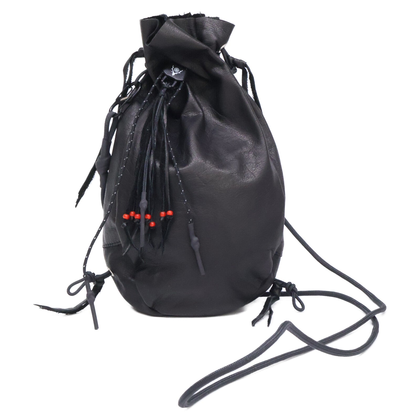 South2 West8 サウスツーウエストエイト B:TOGETHER ビートゥゲザー別注 【美品】KINCHAKU LEATHER 巾着型 ミニバッグ ショルダーバッグ