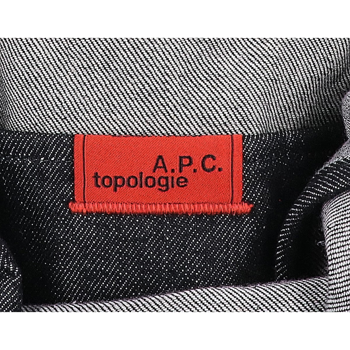 topologie トポロジー ｘA.P.C.【美品/26年製】ロゴプリント ミニ トートバッグ