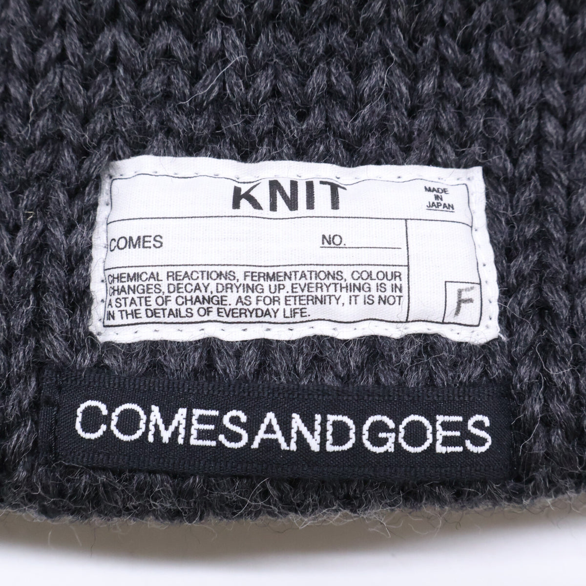 COMESANDGOES カムズアンドゴーズ 【美品】COMES NO.21 ウール スタンダード ニット キャップ 帽子