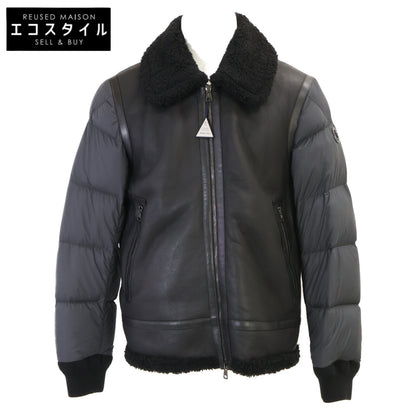 MONCLER モンクレール 【新品同様】ALAYTA アライタ ラムスキンｘナイロン ムートン/ダウン切替ジャケット ジャケット