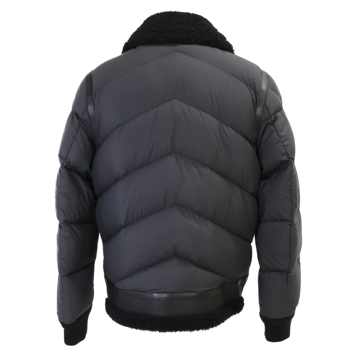 MONCLER モンクレール 【新品同様】ALAYTA アライタ ラムスキンｘナイロン ムートン/ダウン切替ジャケット ジャケット