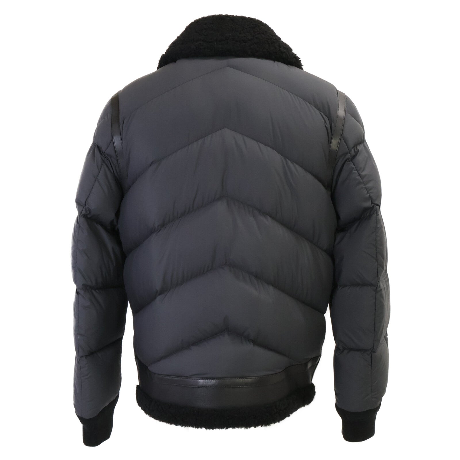 MONCLER モンクレール 【新品同様】ALAYTA アライタ ラムスキンｘナイロン ムートン/ダウン切替ジャケット ジャケット