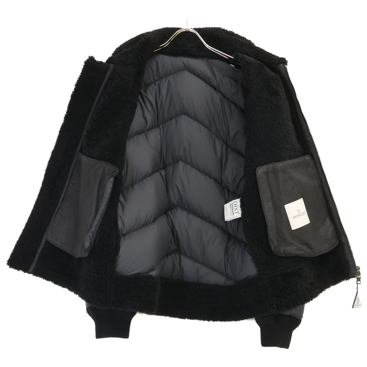 MONCLER モンクレール 【新品同様】ALAYTA アライタ ラムスキンｘナイロン ムートン/ダウン切替ジャケット ジャケット