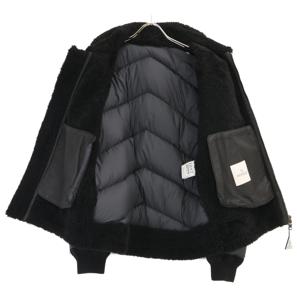 MONCLER モンクレール 【新品同様】ALAYTA アライタ ラムスキンｘナイロン ムートン/ダウン切替ジャケット ジャケット