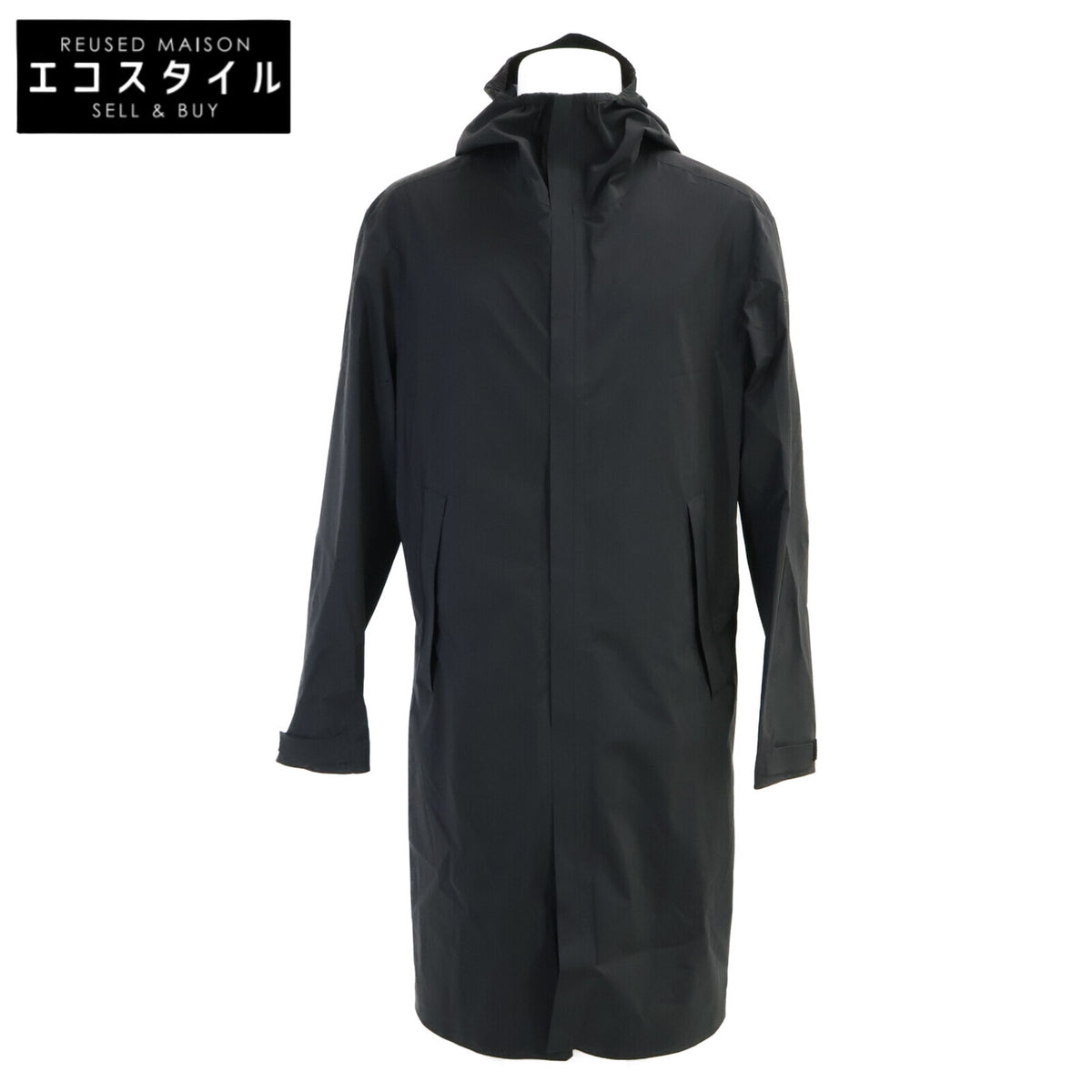 MONCLER モンクレール 【美品】GAVRAS ガヴラス ナイロン バックロゴ フーディロング コート