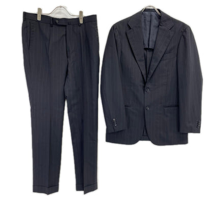 RING JACKET リングヂャケット RT021S09X ブラック ストライプ 段返り3つボタン 3Bジャケットセットアップ スーツ セットアップ