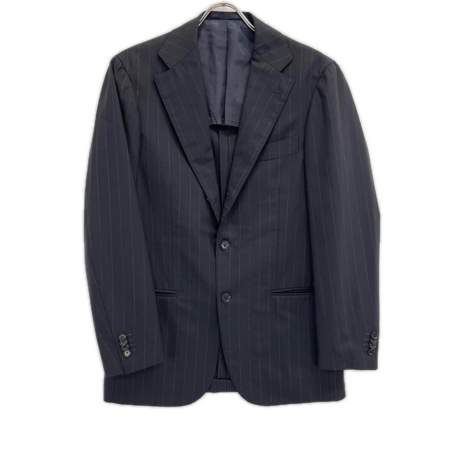 RING JACKET リングヂャケット RT021S09X ブラック ストライプ 段返り3つボタン 3Bジャケットセットアップ スーツ セットアップ