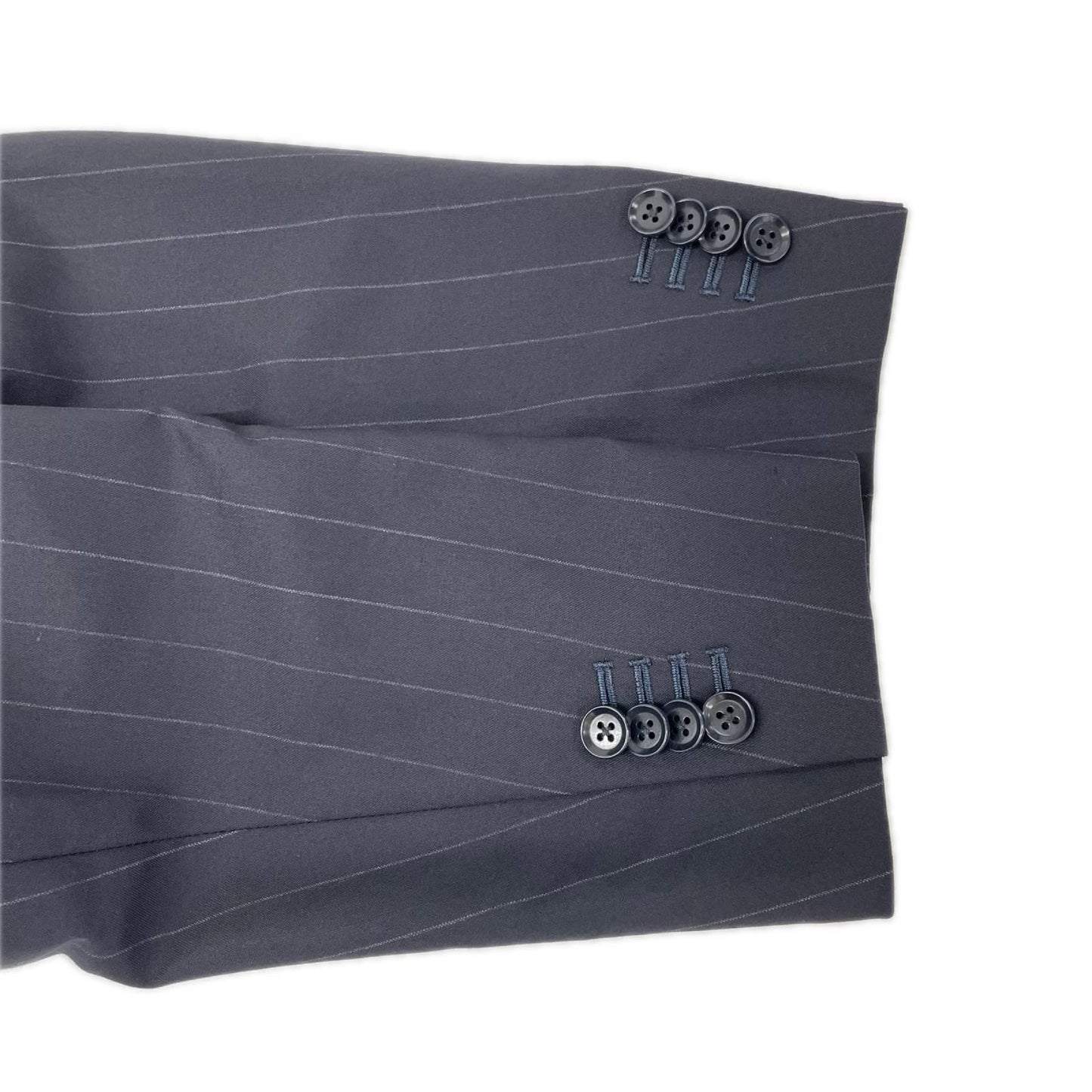 RING JACKET リングヂャケット RT021S09X ブラック ストライプ 段返り3つボタン 3Bジャケットセットアップ スーツ セットアップ