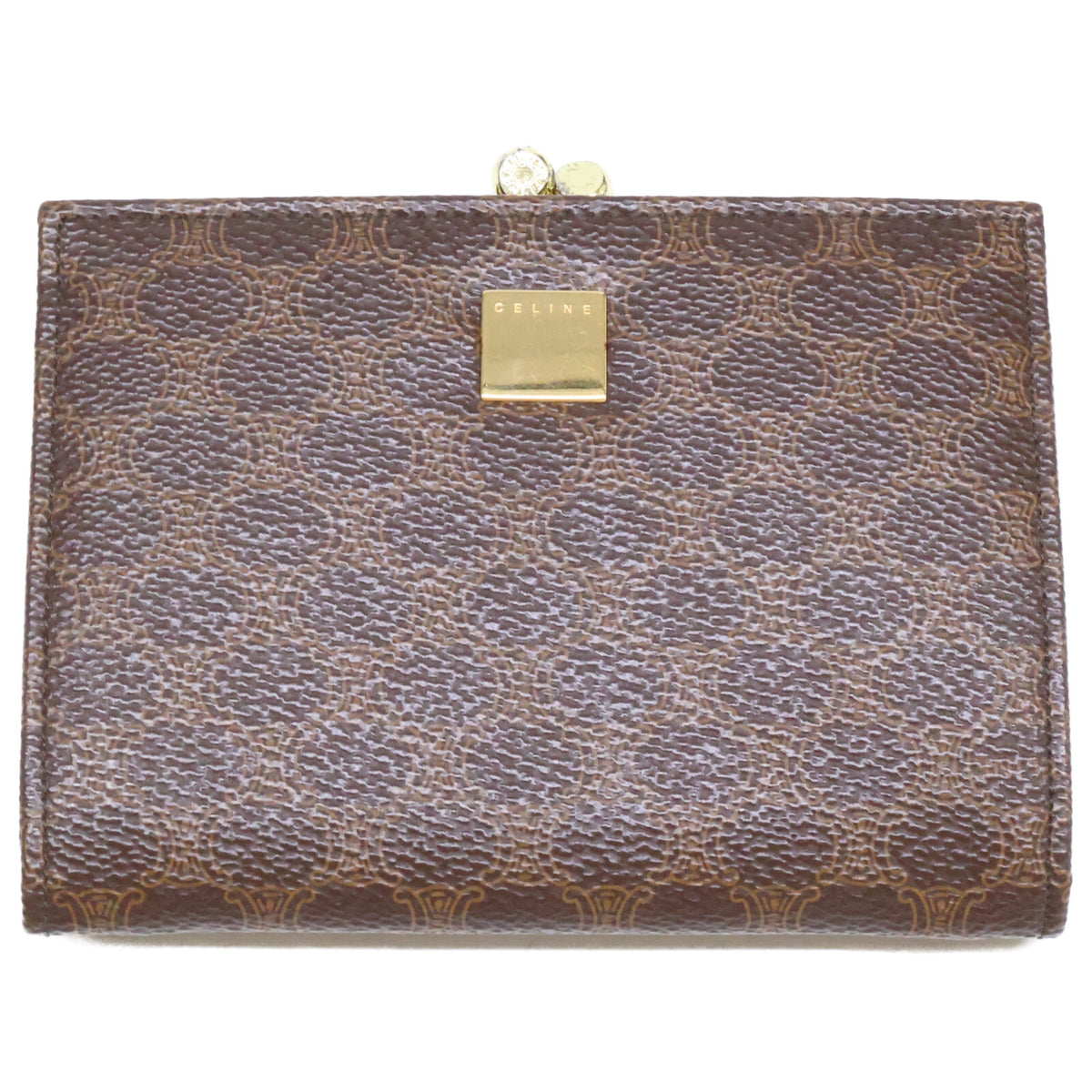 CELINE セリーヌ マカダム スクエアプレート コンパクトウォレット コインケース