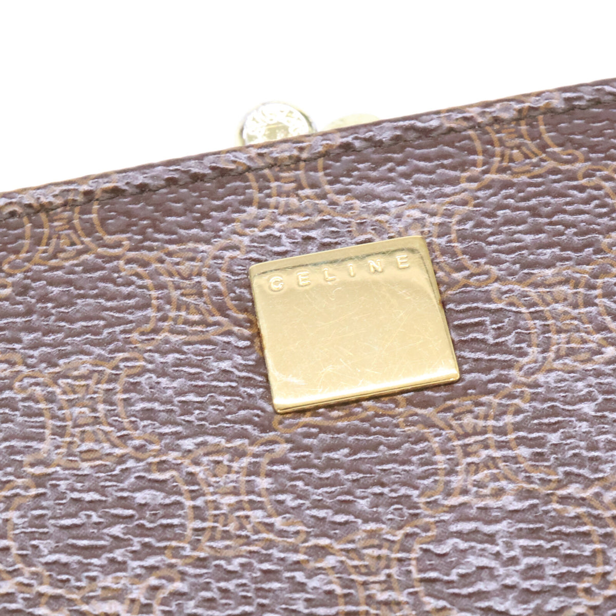 CELINE セリーヌ マカダム スクエアプレート コンパクトウォレット コインケース