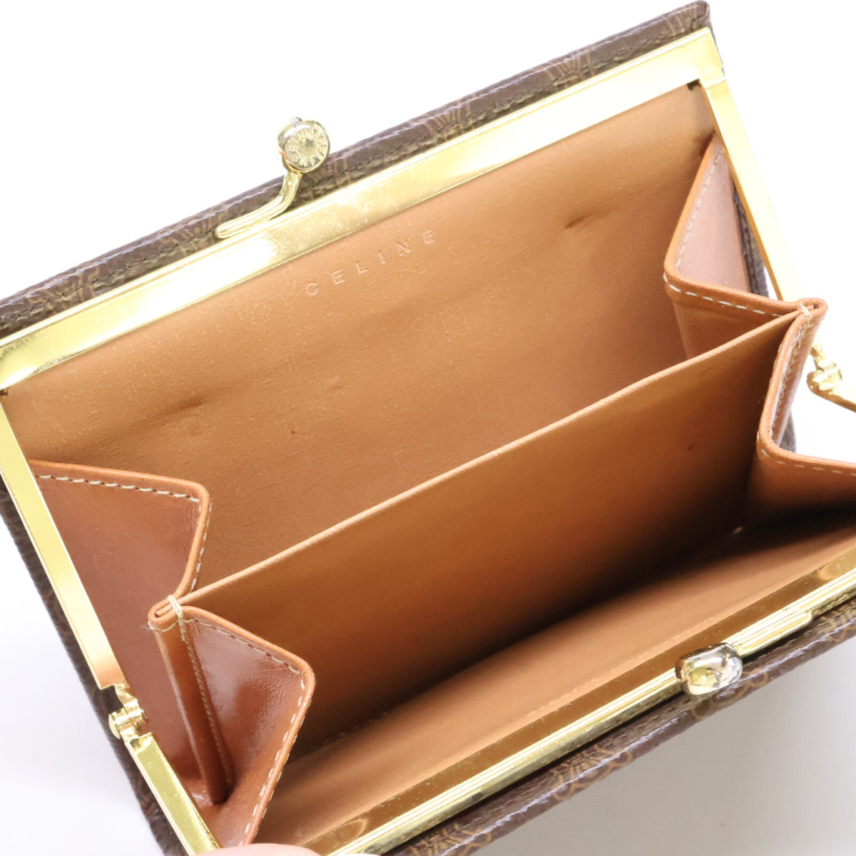 CELINE セリーヌ マカダム スクエアプレート コンパクトウォレット コインケース