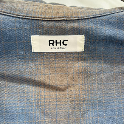 RHC アールエイチシー 4220700090 ブルー×ブラウン コットン ロングスリーブオンブレチェックシャツ トップス