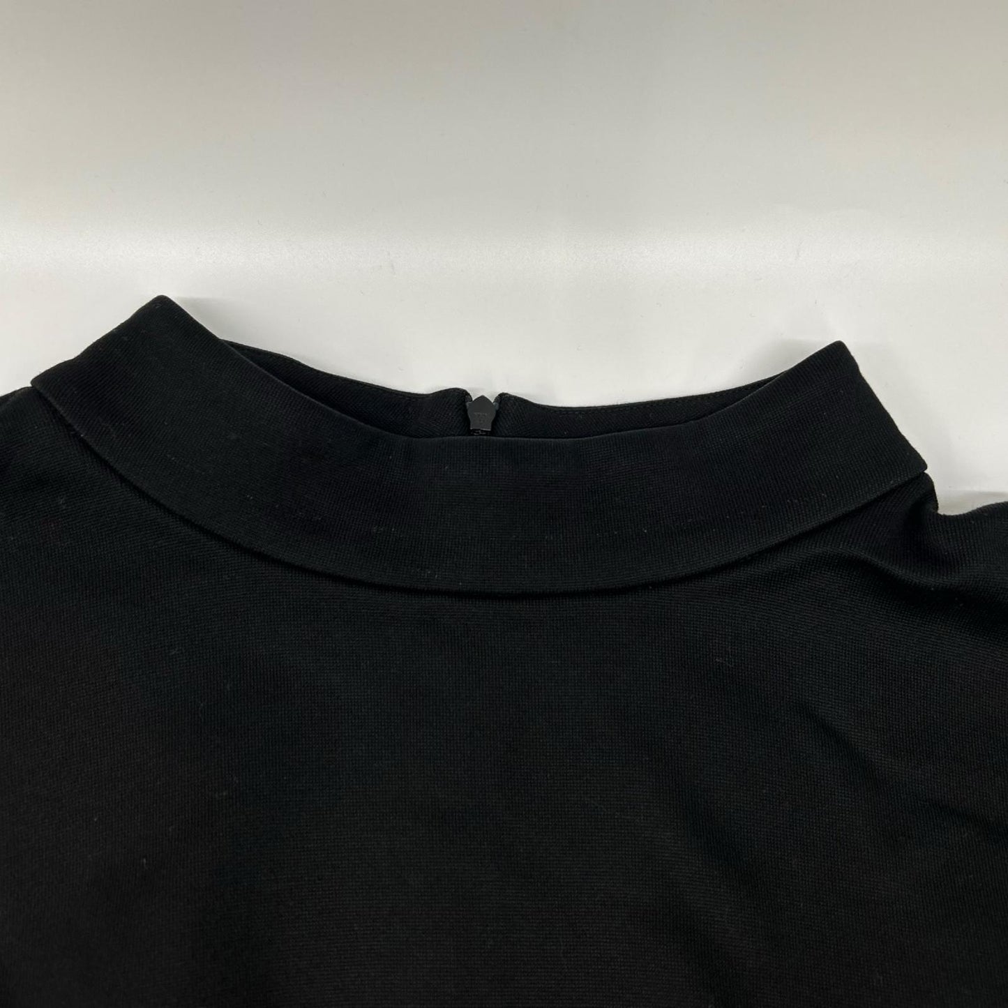 ADORE アドーア ブラック コットン バックジップ ブラッシュド スウェットワンピース ワンピース