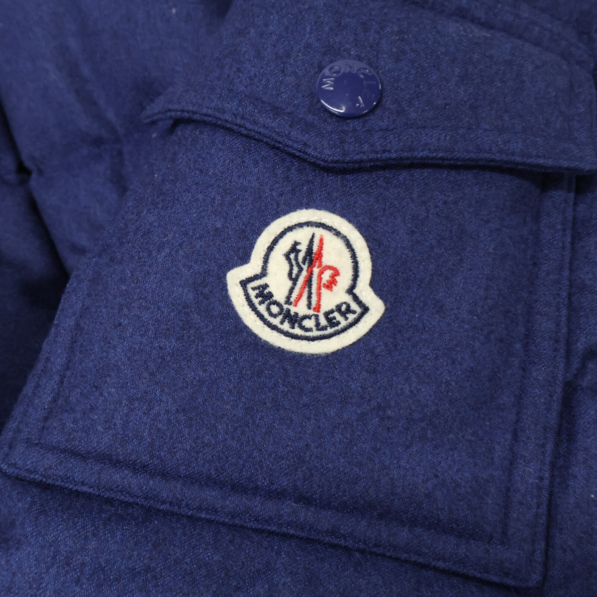 MONCLER モンクレール 【美品】MONTGENEVRE モンジュネーブル ウール フード付ダウンジャケット ジャケット