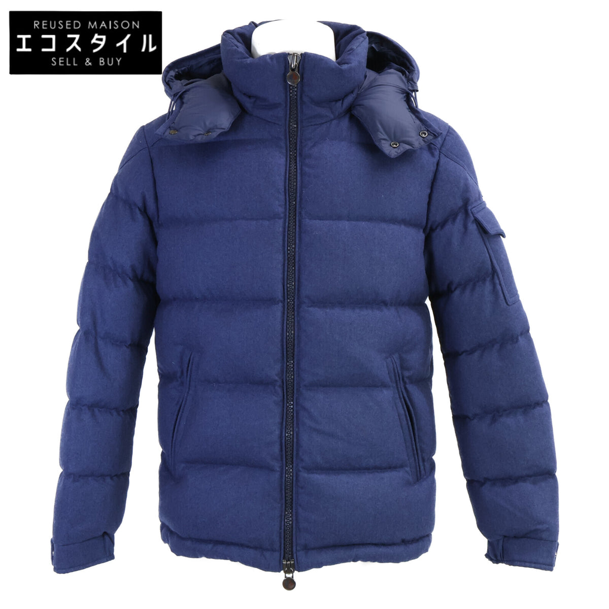 MONCLER モンクレール 【美品】MONTGENEVRE モンジュネーブル ウール フード付ダウンジャケット ジャケット