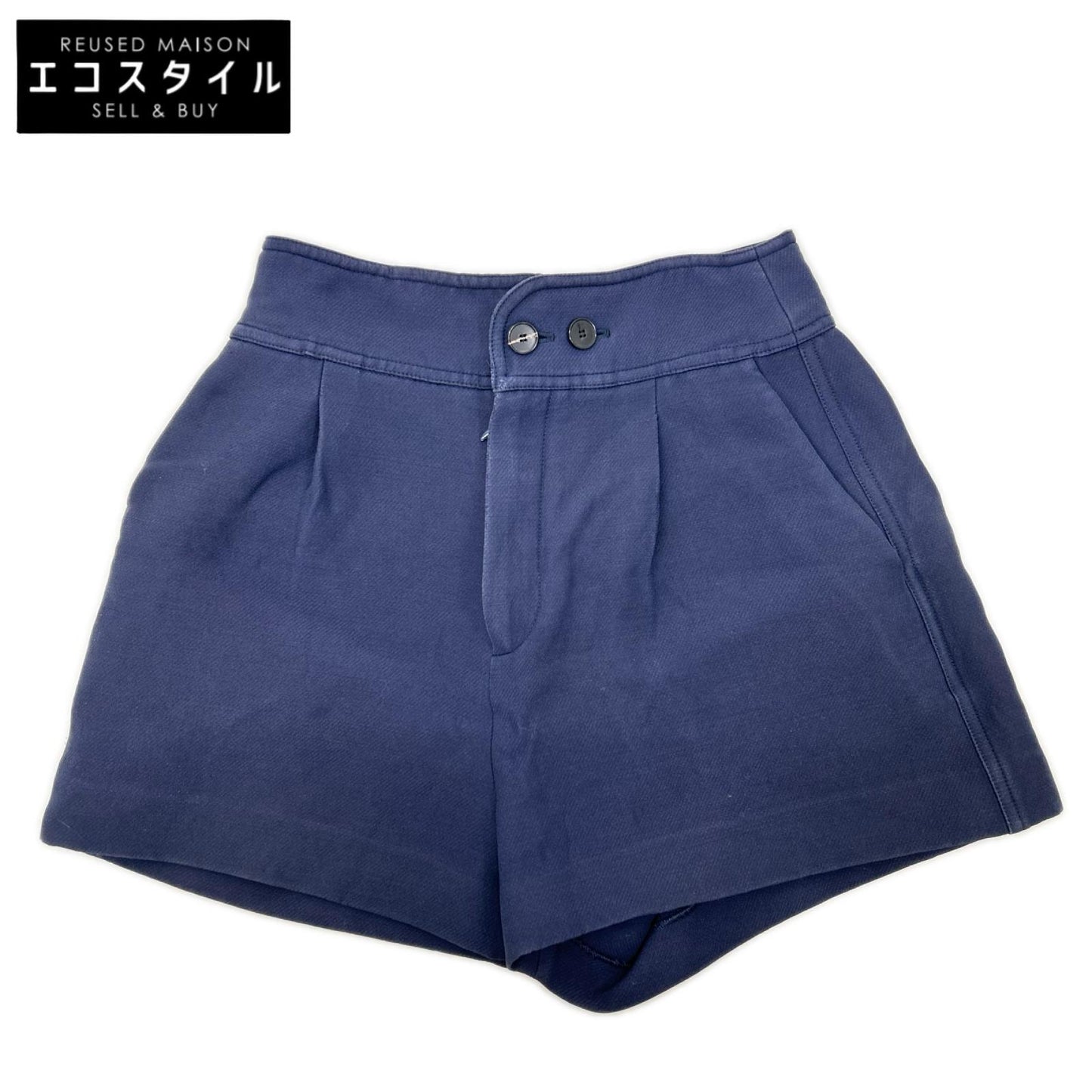 Christian Dior クリスチャンディオール 011P34A1166 ネイビー ウール×シルク ジップフライ キュロットパンツ ボトムス