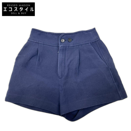 Christian Dior クリスチャンディオール 011P34A1166 ネイビー ウール×シルク ジップフライ キュロットパンツ ボトムス