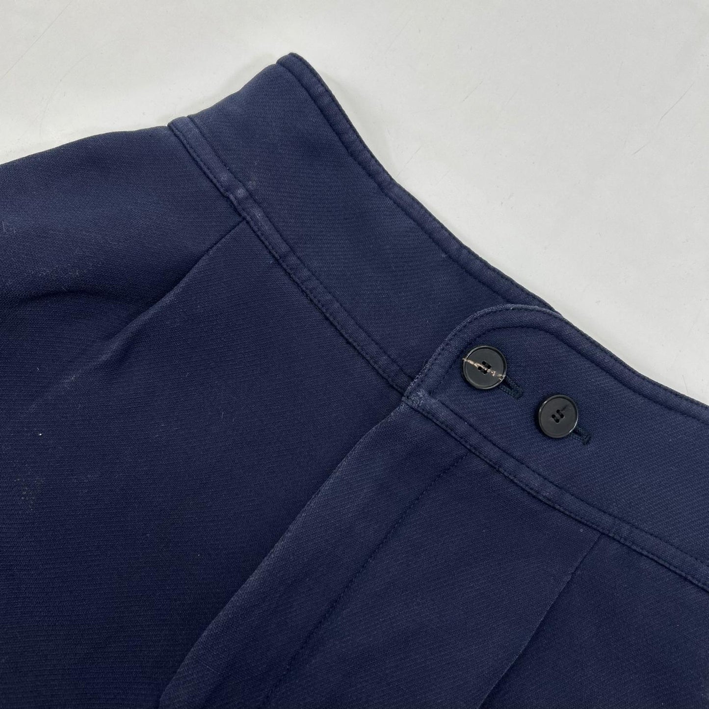 Christian Dior クリスチャンディオール 011P34A1166 ネイビー ウール×シルク ジップフライ キュロットパンツ ボトムス