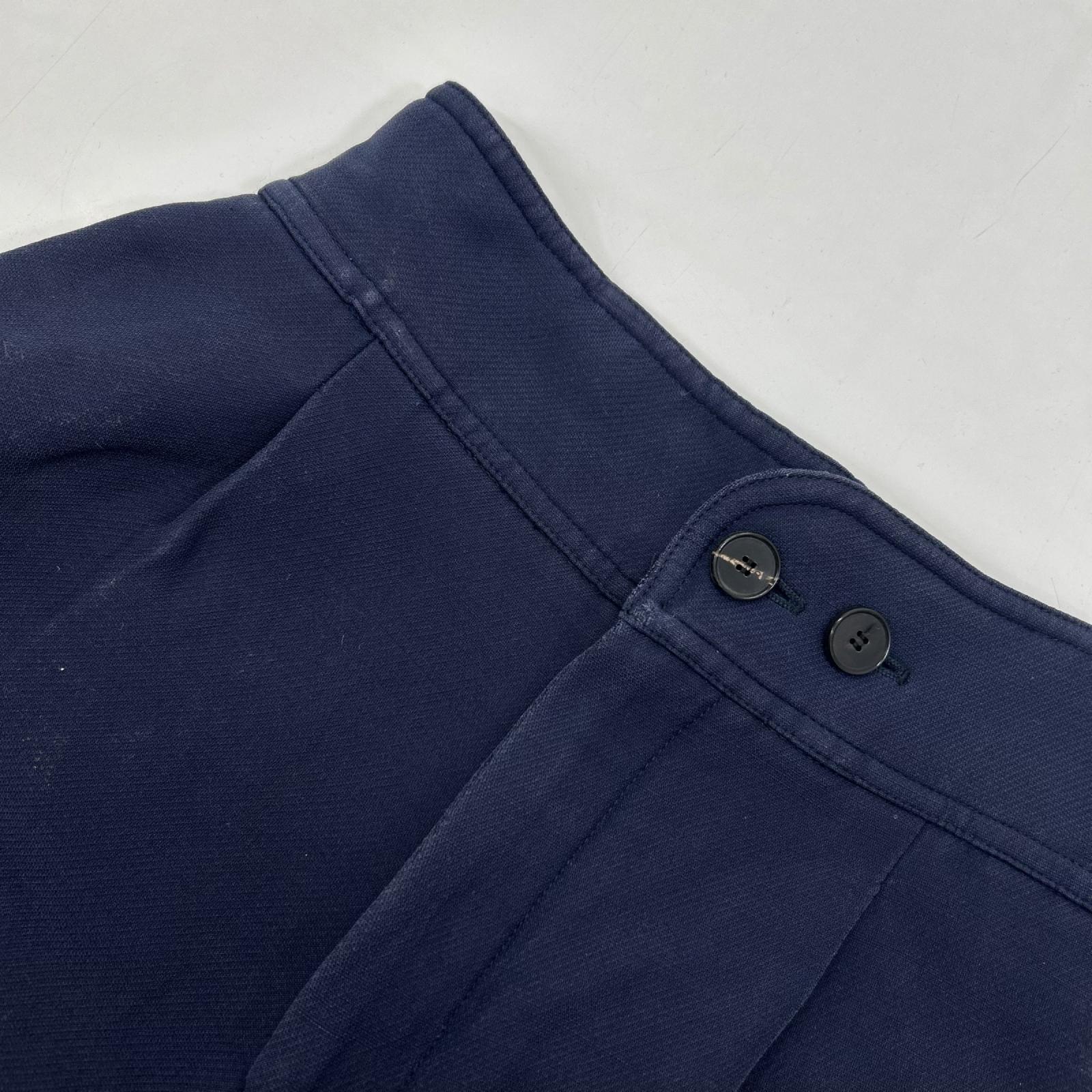 Christian Dior クリスチャンディオール 011P34A1166 ネイビー ウール×シルク ジップフライ キュロットパンツ ボトムス