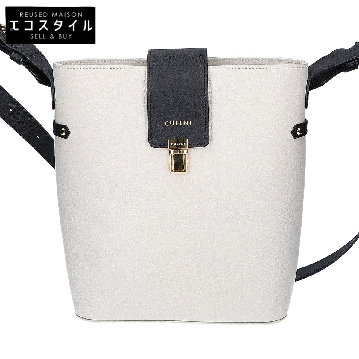 CULLNI クルニ 【美品】Leather Flap Bucket Bag レザーフラップ バケットバッグ/ ショルダーバッグ