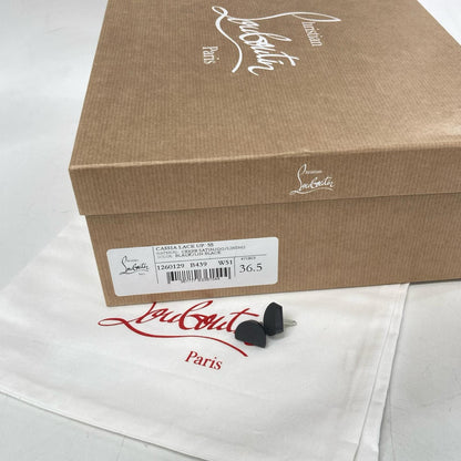 CHRISTIAN LOUBOUTIN クリスチャンルブタン 【新品同様】Cassia Lace UP 55 クレープサテン ストラップ ヒールパンプス シューズ