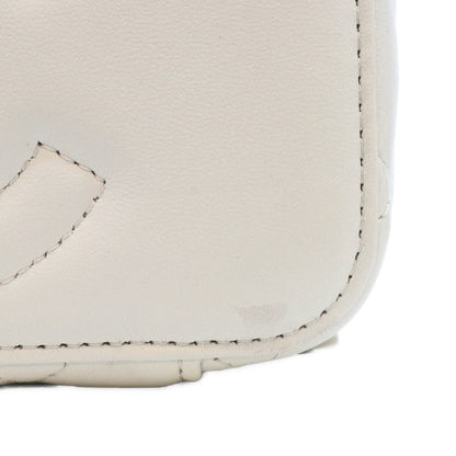 CHANEL シャネル AP3301 ライトブルー ラム G金具 カメリアボールチェーン バニティショルダーバッグ ショルダーバッグ