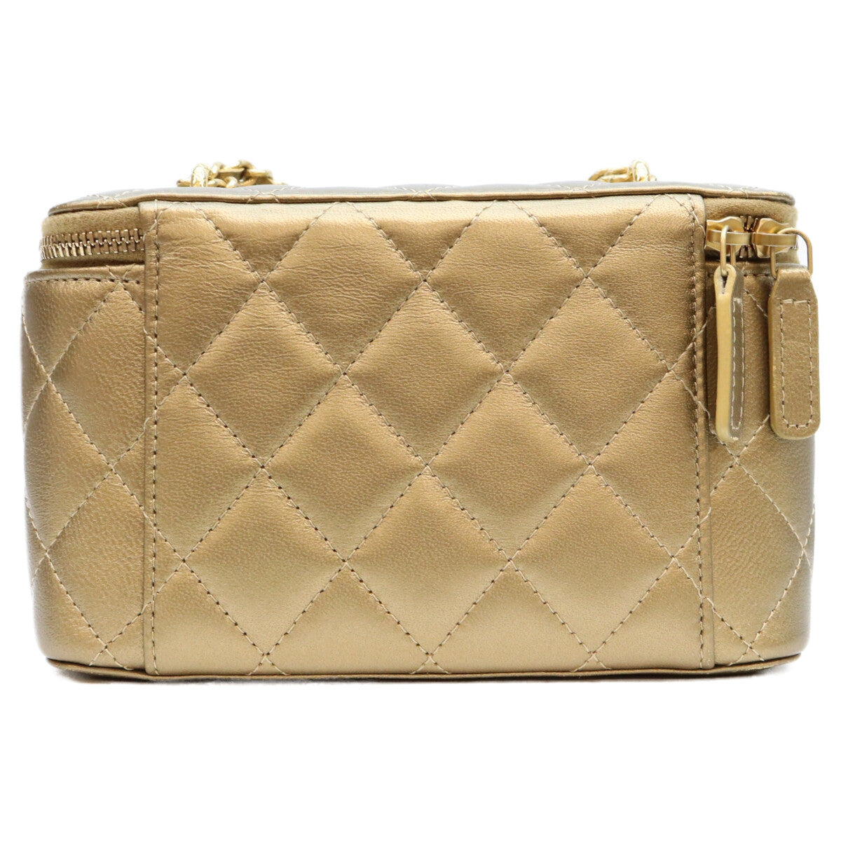 CHANEL シャネル 23年クルーズ CCダイナスティ ゴールド ラム G金具 チェーンバニティショルダーバッグ ショルダーバッグ