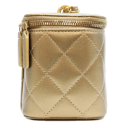 CHANEL シャネル 23年クルーズ CCダイナスティ ゴールド ラム G金具 チェーンバニティショルダーバッグ ショルダーバッグ