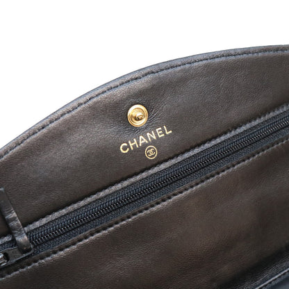 CHANEL シャネル 11番 黒 キャビア G金具 ココマーク チェーンショルダーウォレット ショルダーバッグ