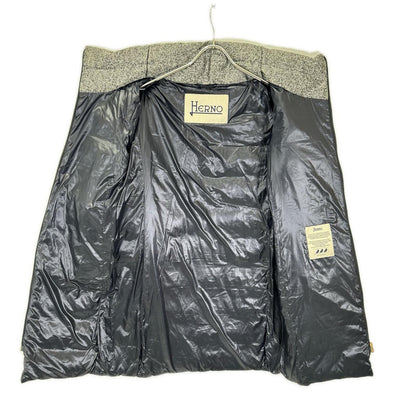 HERNO ヘルノ PI0532D-13331 グレー×ブラック ポリアミド W-ZIP グラデーションダウンコート ジャケット
