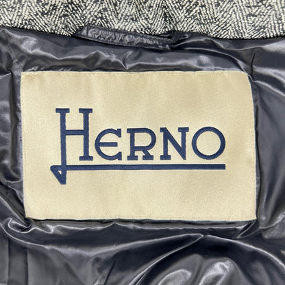 HERNO ヘルノ PI0532D-13331 グレー×ブラック ポリアミド W-ZIP グラデーションダウンコート ジャケット