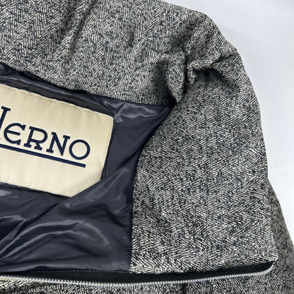 HERNO ヘルノ PI0532D-13331 グレー×ブラック ポリアミド W-ZIP グラデーションダウンコート ジャケット