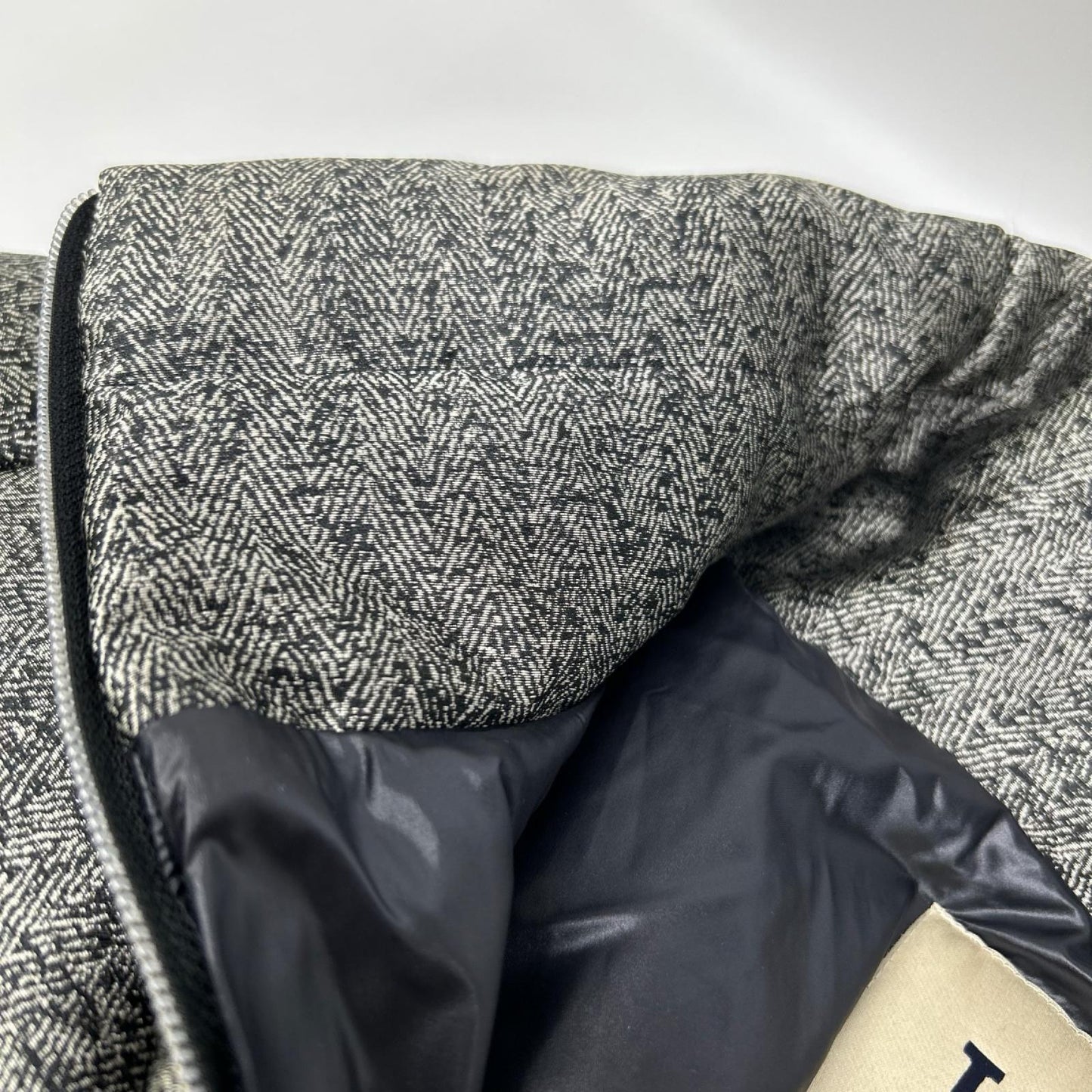 HERNO ヘルノ PI0532D-13331 グレー×ブラック ポリアミド W-ZIP グラデーションダウンコート ジャケット
