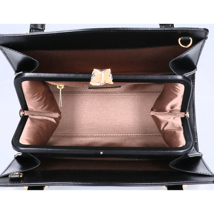 DEN HAMANO 傳濱野 【美品】Victoria ヴィクトリア 2WAY 口金蝶々ロイヤルバッグ ハンドバッグ