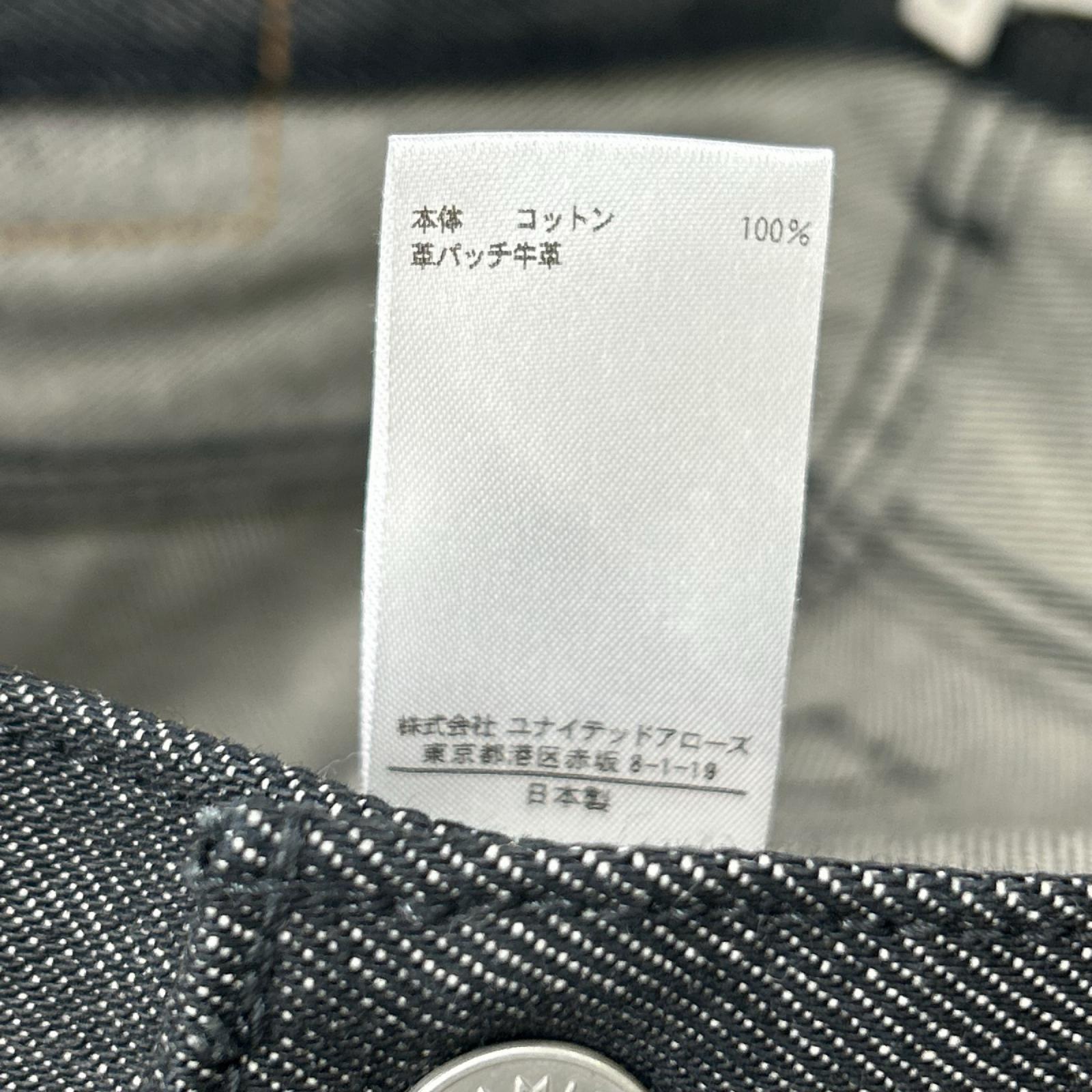 BLAMINK ブラミンク 7914-299-0302 ブラック コットン 革タグ 5ポケット デニムパンツ ボトムス