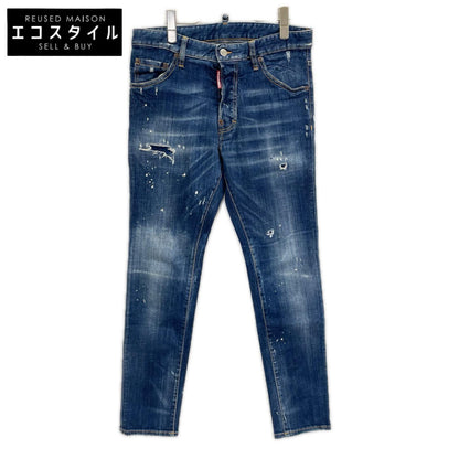 DSQUARED2 ディースクエアード ブルー ボタンフライ Cool Guy Jeans/ダメージ加工 デニムパンツ ボトムス