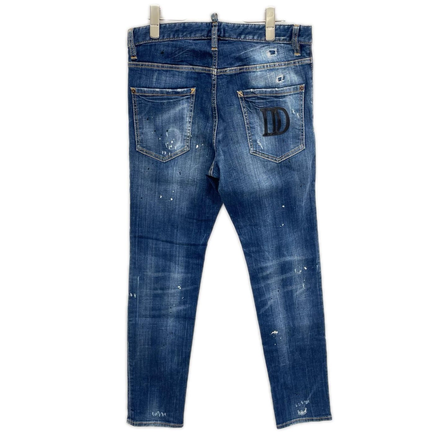 DSQUARED2 ディースクエアード ブルー ボタンフライ Cool Guy Jeans/ダメージ加工 デニムパンツ ボトムス